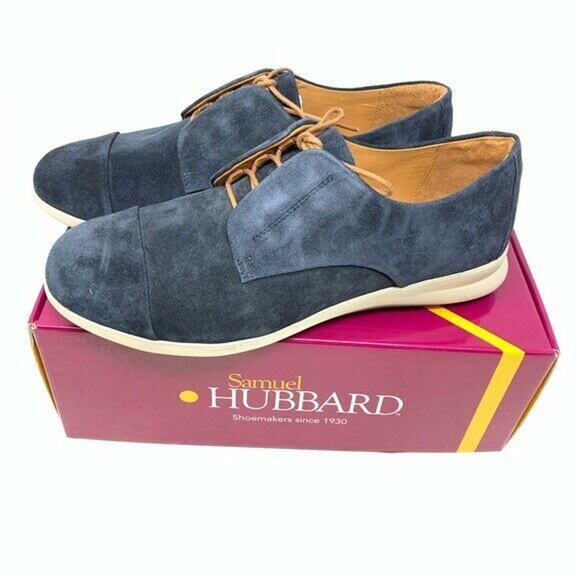 Samuel Hubbard Freedom Now Blue Suede Women Size 7.5M Oxfords - Picture 5 of 10